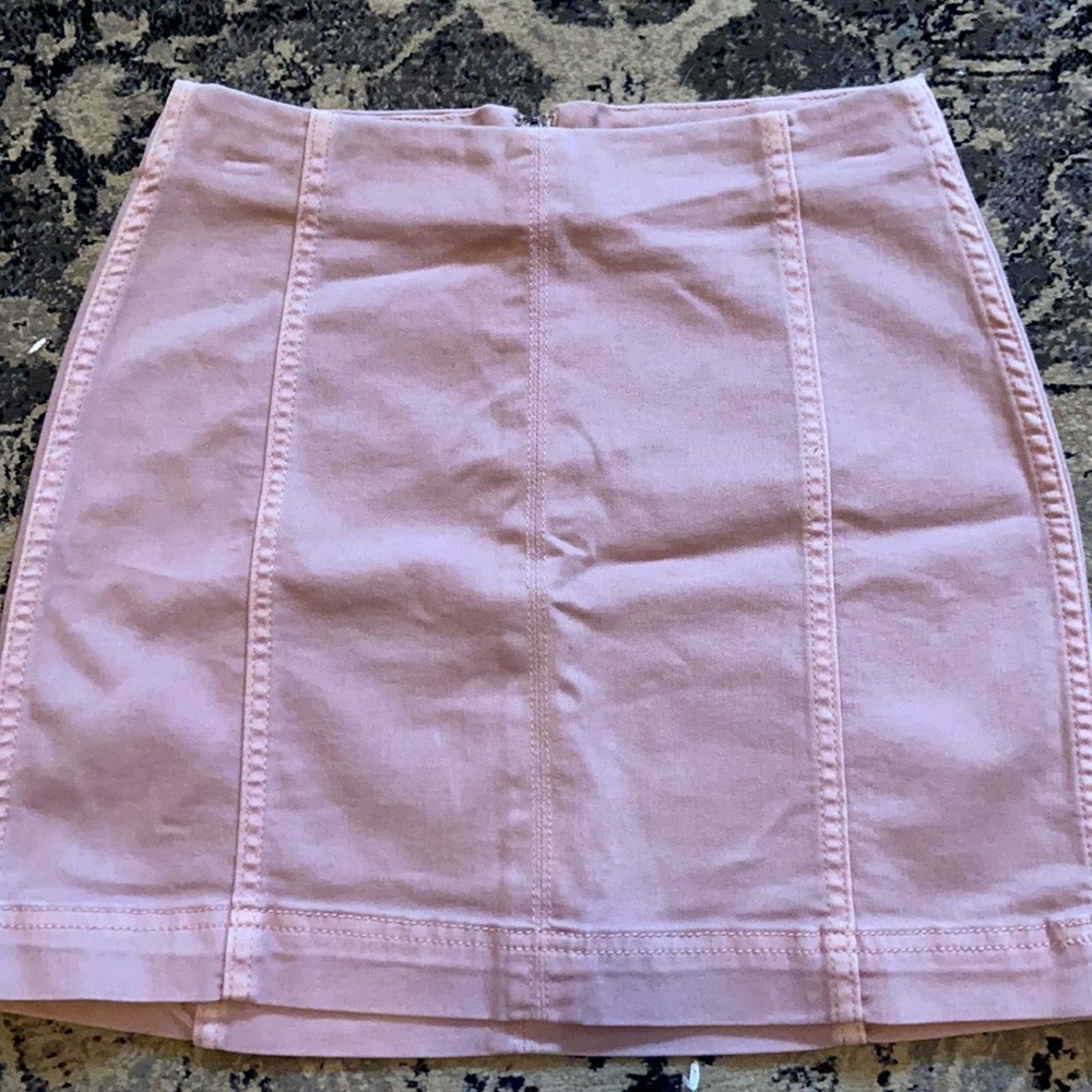 Pink miniskirt!